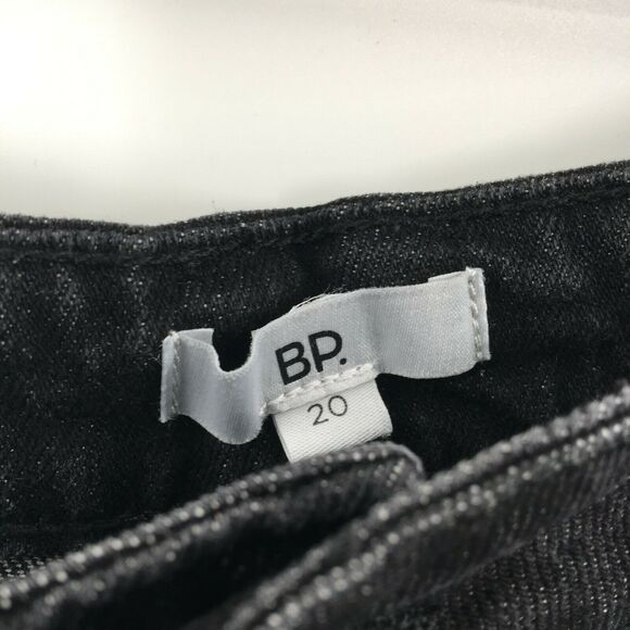 Nordstrom BP. Skinny Jeans High Rise Dark Wash Five Pockets Solid Black 20W - Picture 6 of 6